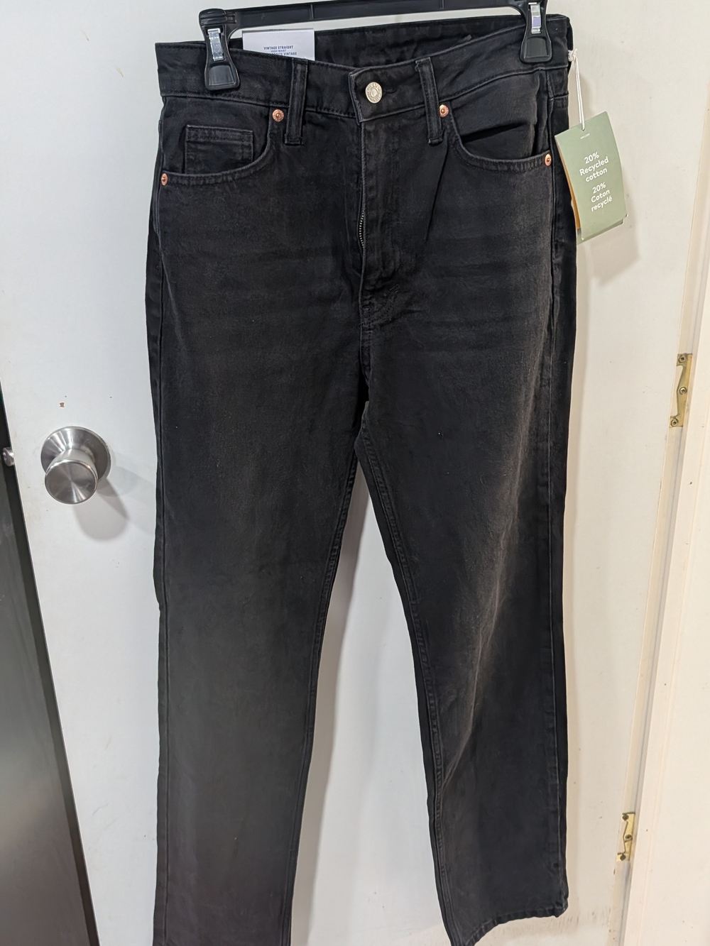 H&M Women's Black Straight Leg Jeans